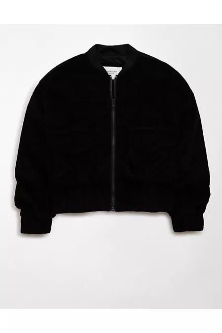 AE Corduroy Oversized Bomber Jacket Women's Product Image