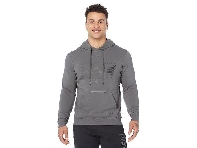 UFC Ultimate Fighting Long Sleeve Pullover Hoodie (Dark Grey) Men's Clothing Product Image