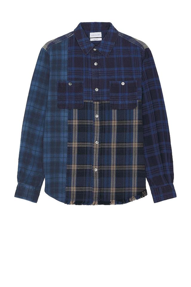 JOHN ELLIOTT Silverado Paneled Plaid Blue. (also in ). Product Image