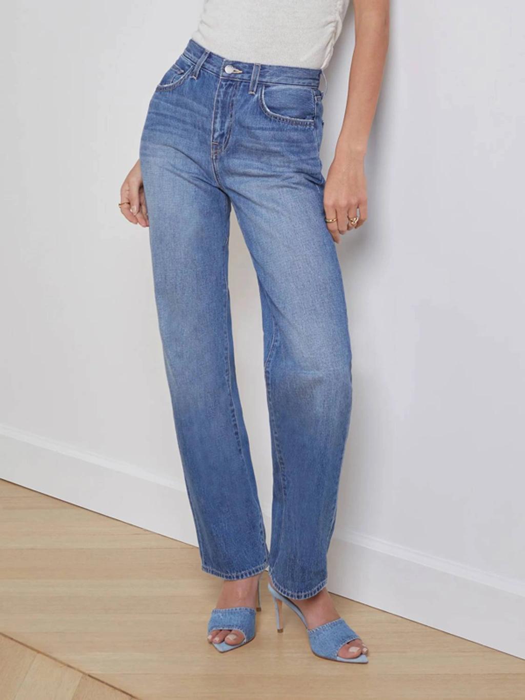 Jones Ultra High Rise Stovepipe Jean In Boyle In Blue Product Image