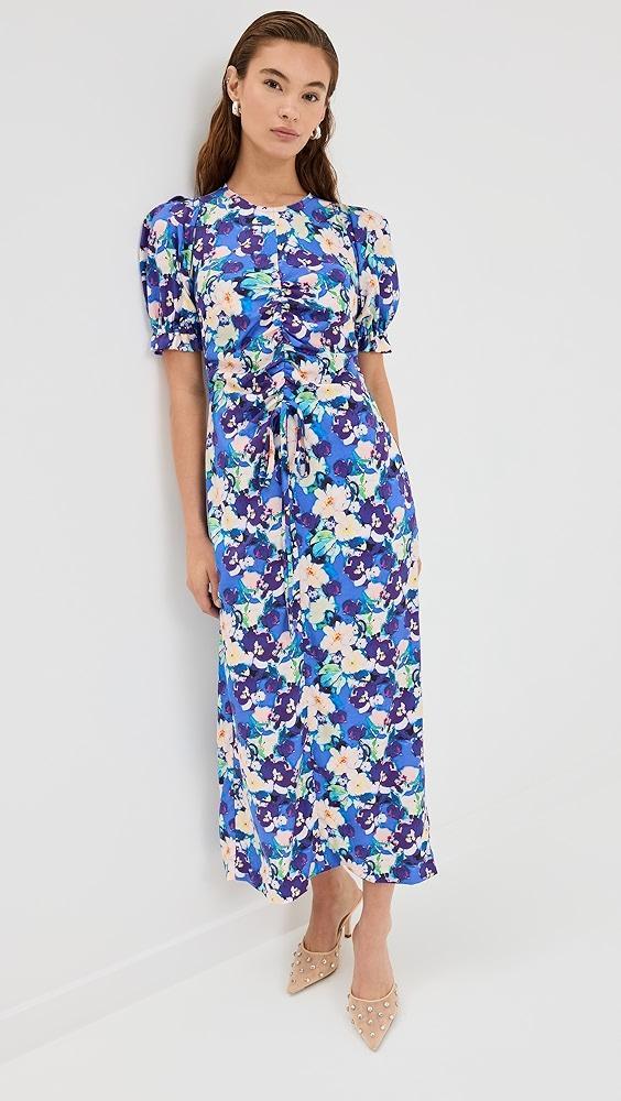 Kika Vargas Erin Dress Blue Pansy Tencel | Shopbop Product Image