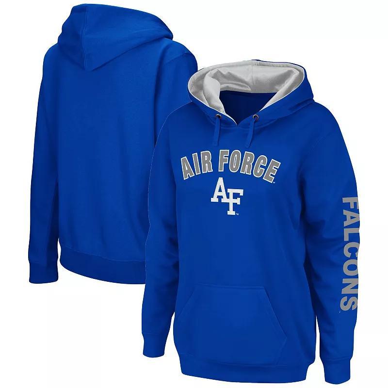 Womens Colosseum Royal Air Force Falcons Loud and Proud Pullover Hoodie Product Image