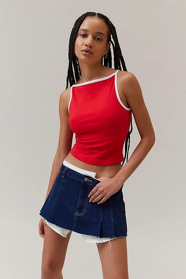 BDG Romy Boatneck Cropped Tank Top Womens at Urban Outfitters Product Image