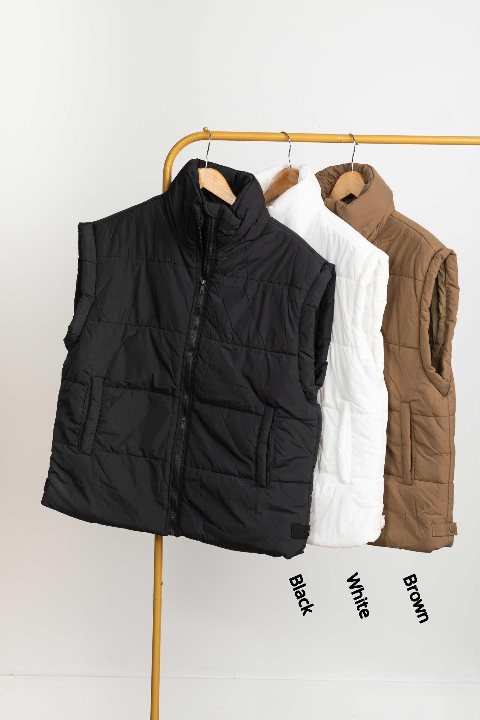 Zipper Light Puffer Vest Product Image