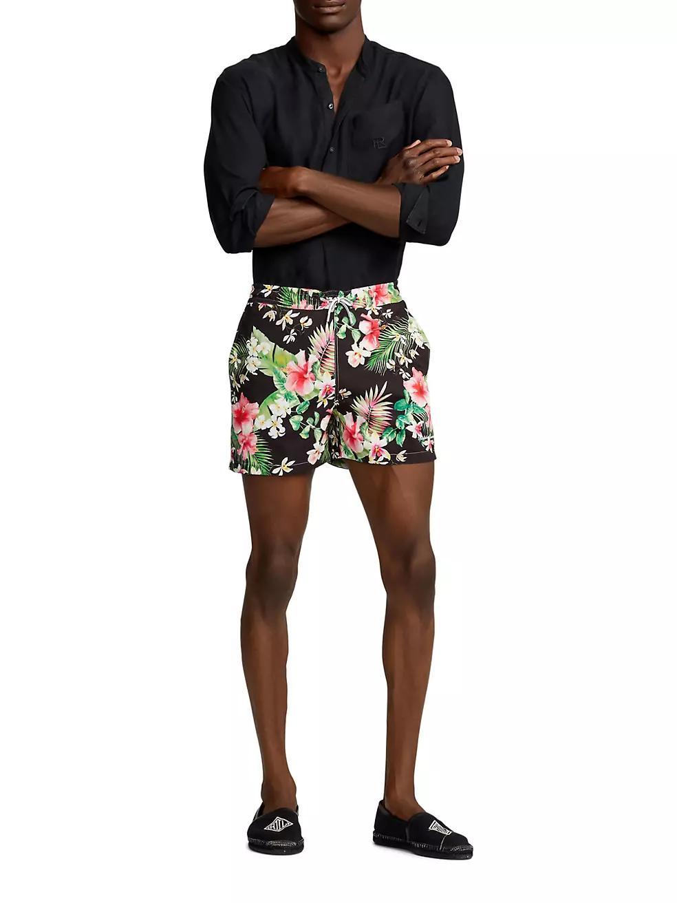 Amalfi Floral Swim Trunks Product Image