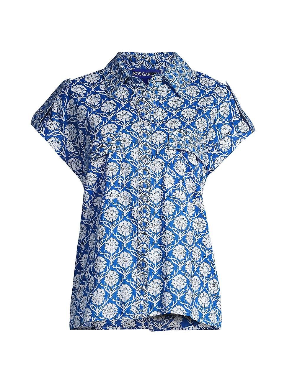 Womens Netherlands Floral Cotton Shirt Product Image