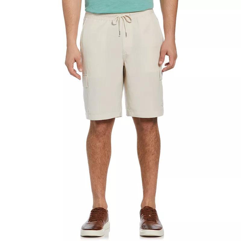 Cubavera Linen Blend Cargo 10" Mens Deck Short, Small Product Image