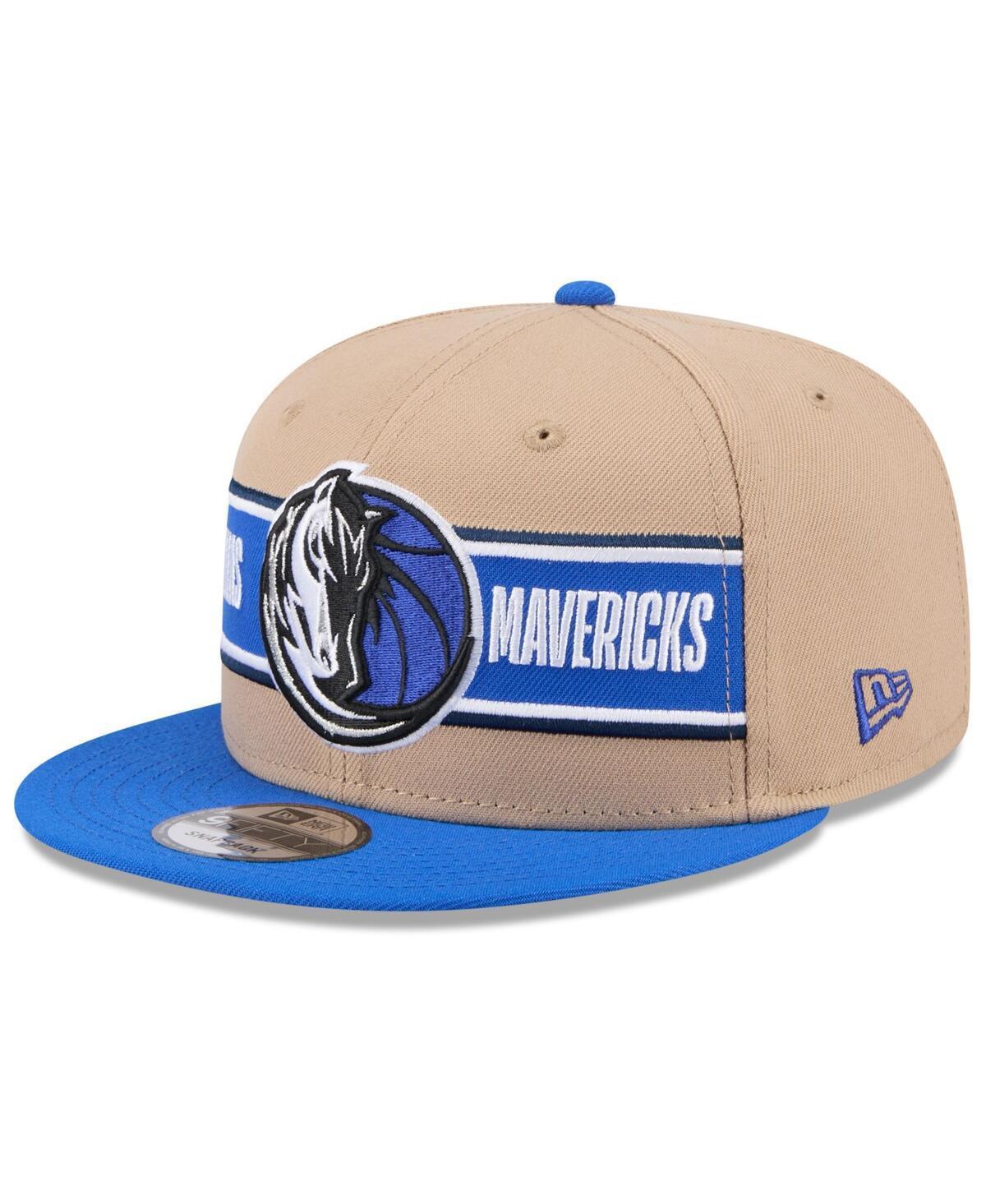 Mens New Era Tan/Blue Dallas Mavericks 2024 NBA Draft 9FIFTY Snapback Hat Product Image