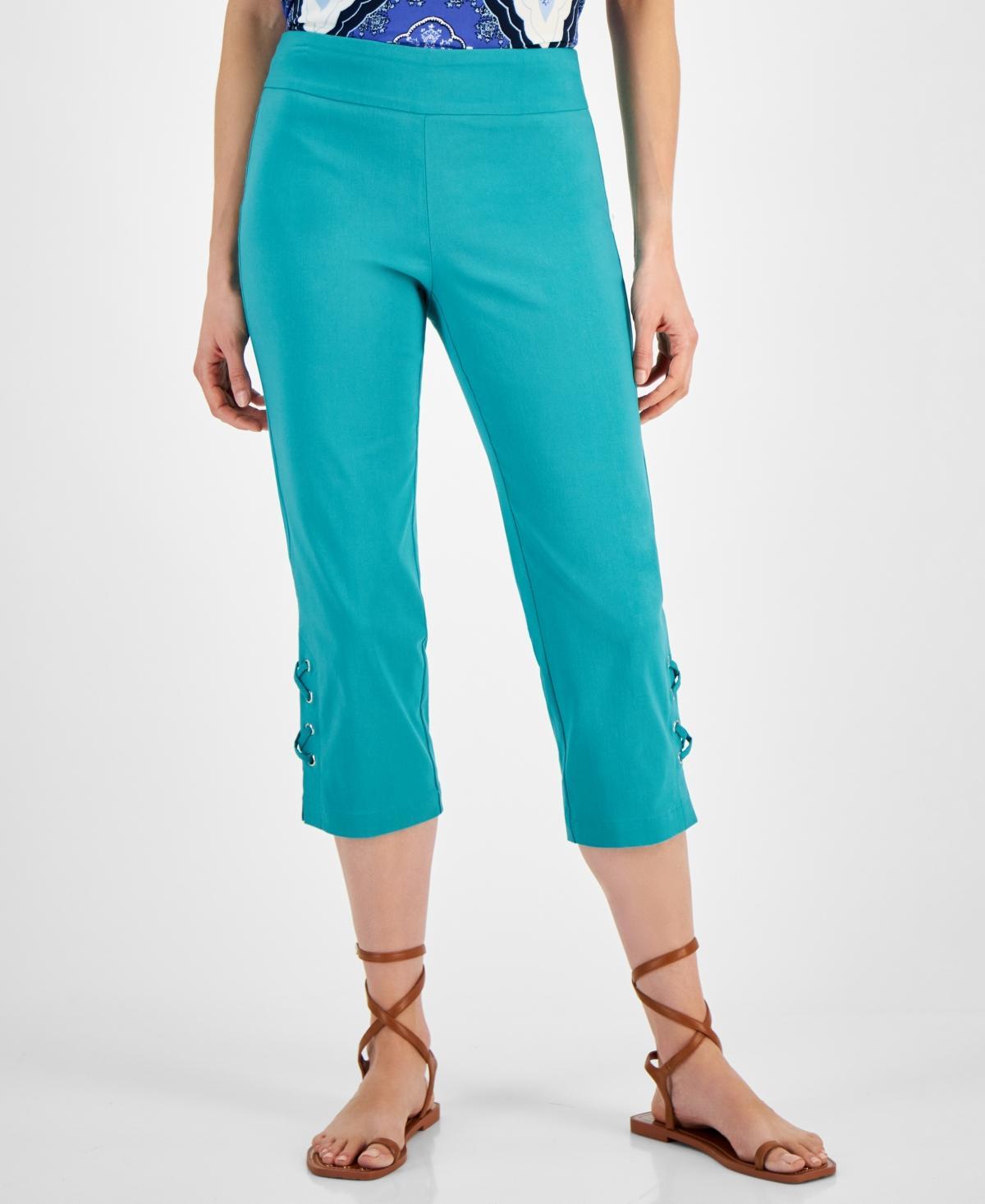 Jm Collection Womens Side Lace-Up Capri Pants, Created for Macys product image