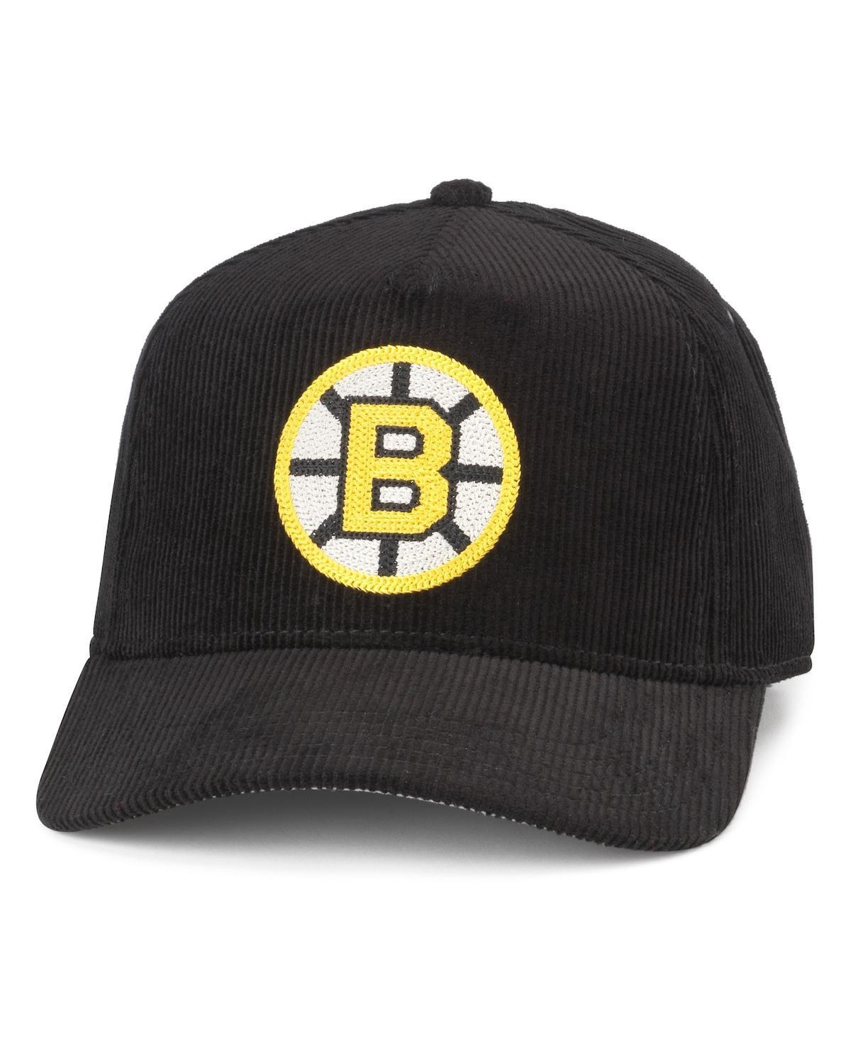 Mens American Needle Boston Bruins Corduroy Chain Stitch Adjustable Hat Product Image