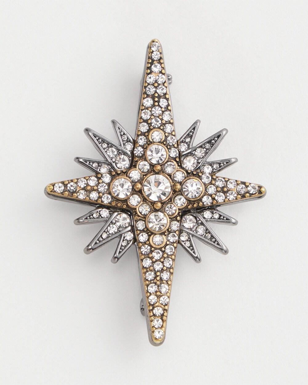 Embellished North Star Brooch Product Image