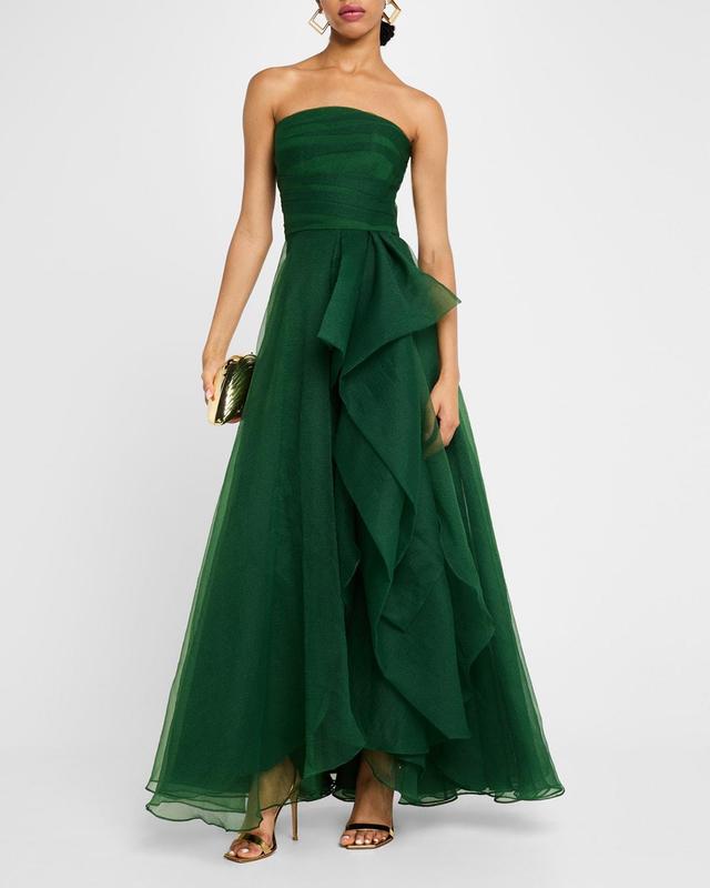 Teresa Draped Strapless Gown Product Image