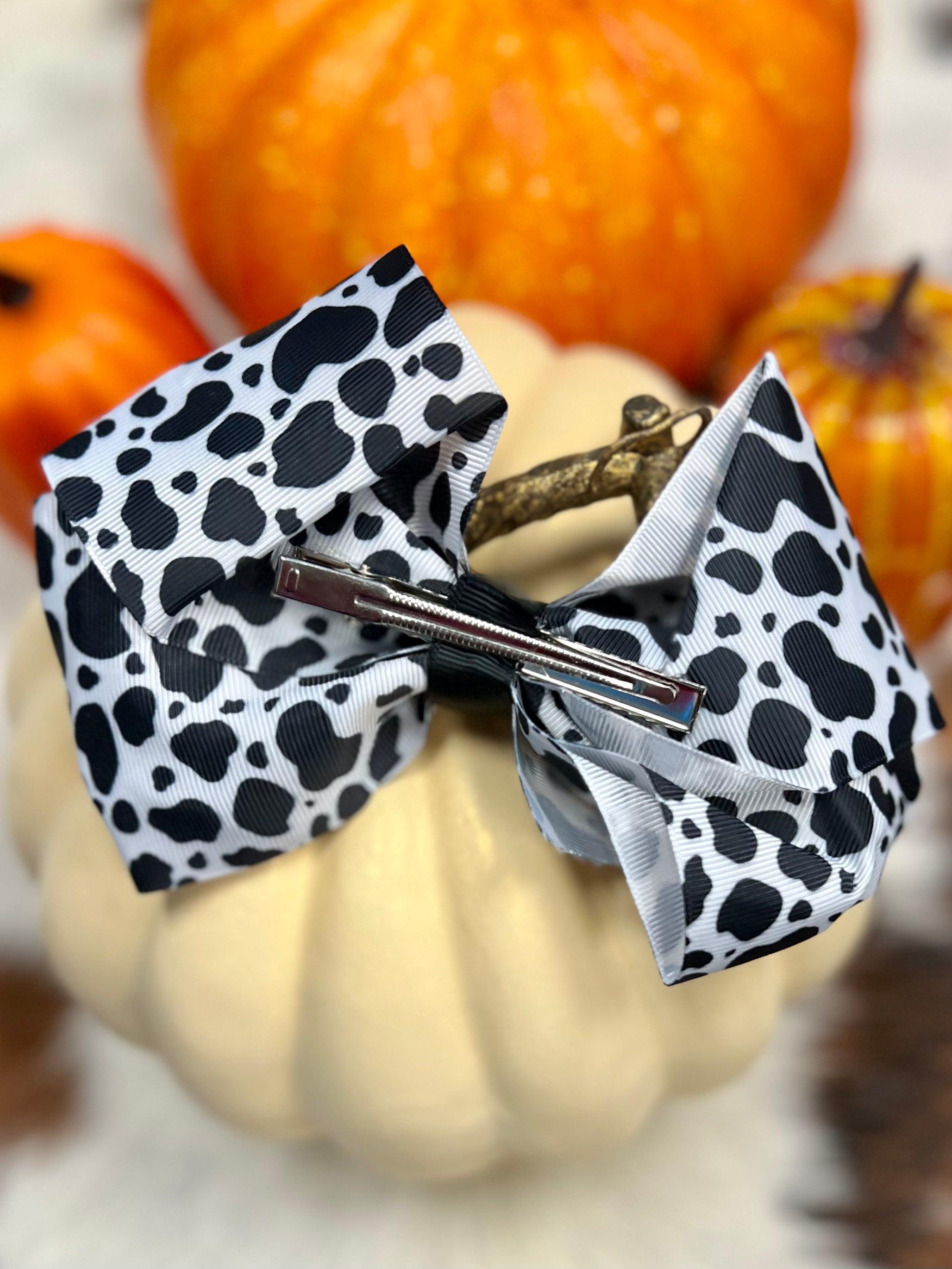 Cow Print Bow Product Image