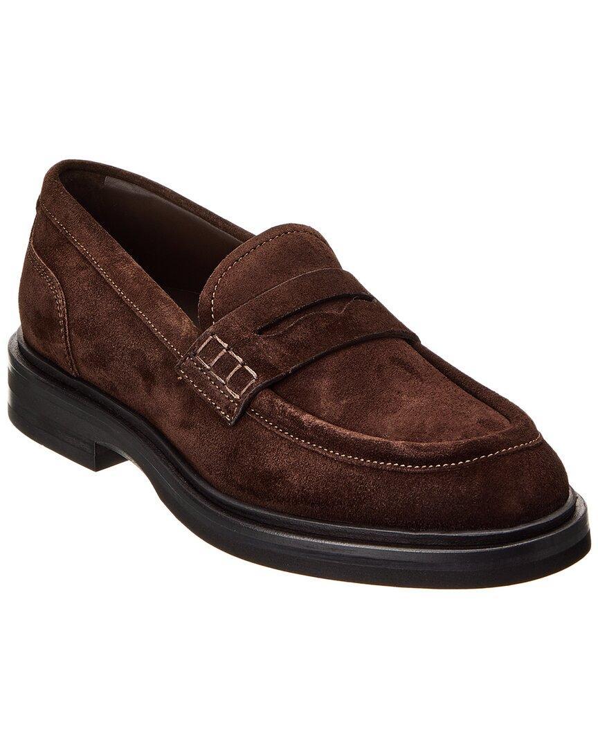 Dg Logo Suede Loafer In Black Product Image