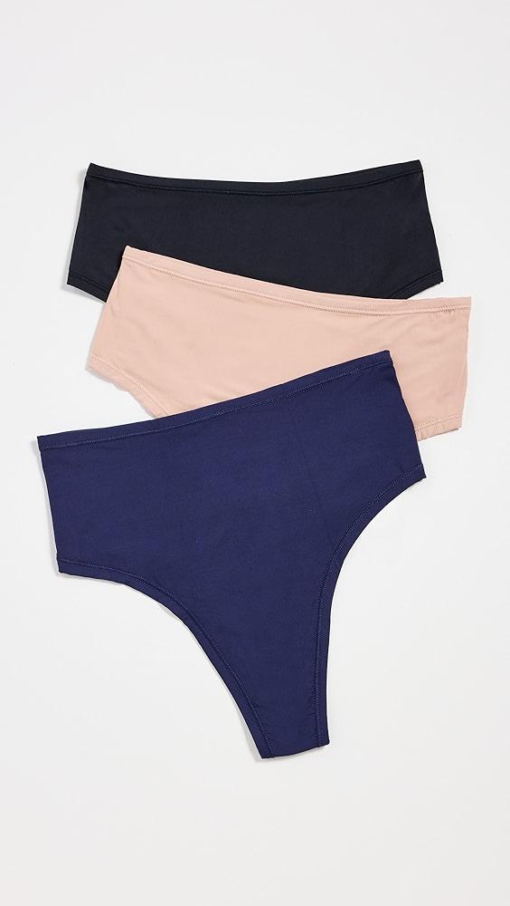 Hanky Panky High Cut Thong 3 Pack | Shopbop Product Image