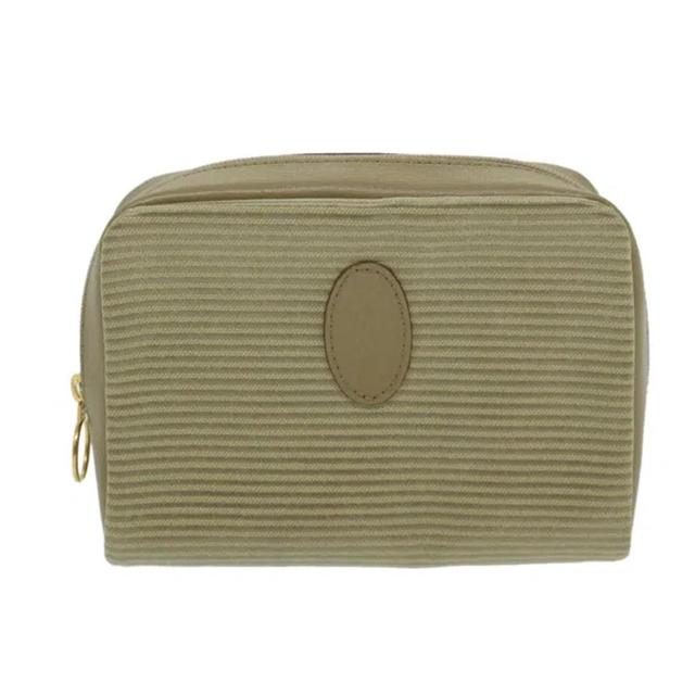 Yves  Beige Canvas Clutch Bag () Product Image