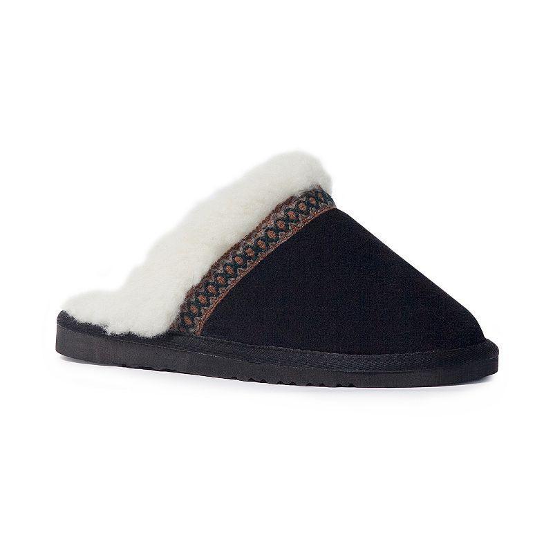 MUK LUKS Dawn Suede Womens Scuff Slippers Product Image