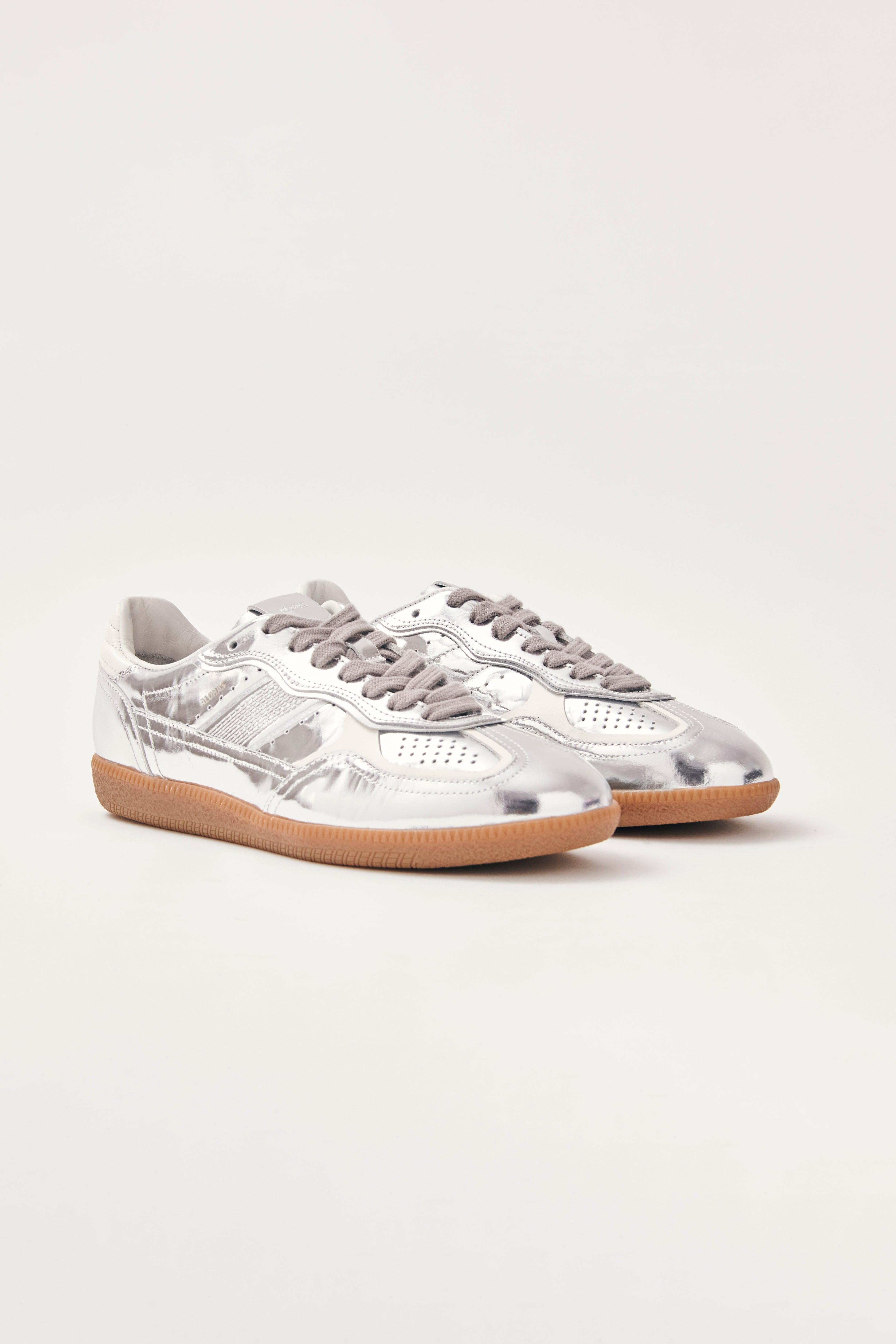 Alohas Tb.490 Rife  Leather Sneakers - Shimmer Silver Product Image