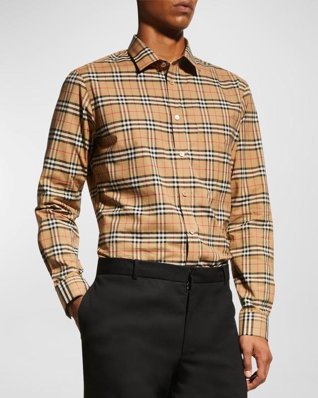 Mens Simpson Check-Pattern Sport Shirt Product Image