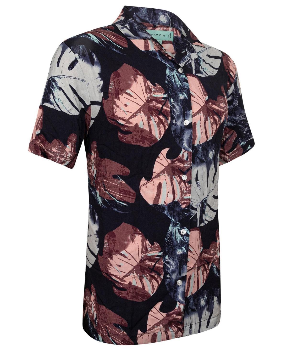 Mens Casual Button-Down Hawaiian Shirt - Short Sleeve Product Image