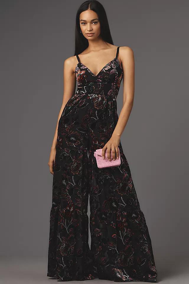 Hutch Tiered Velvet Jumpsuit Product Image