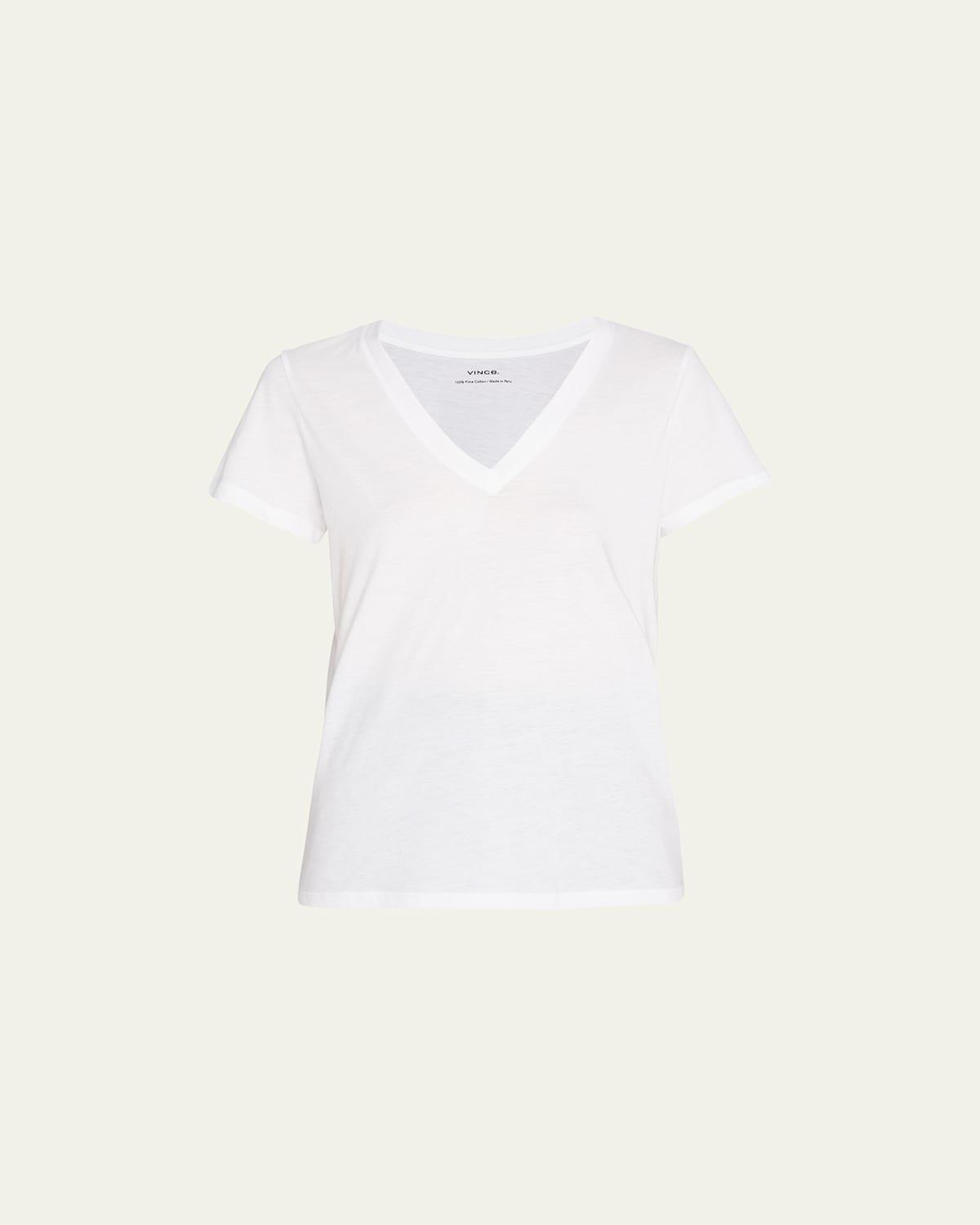 Womens Plunging V-Neck T-Shirt Product Image