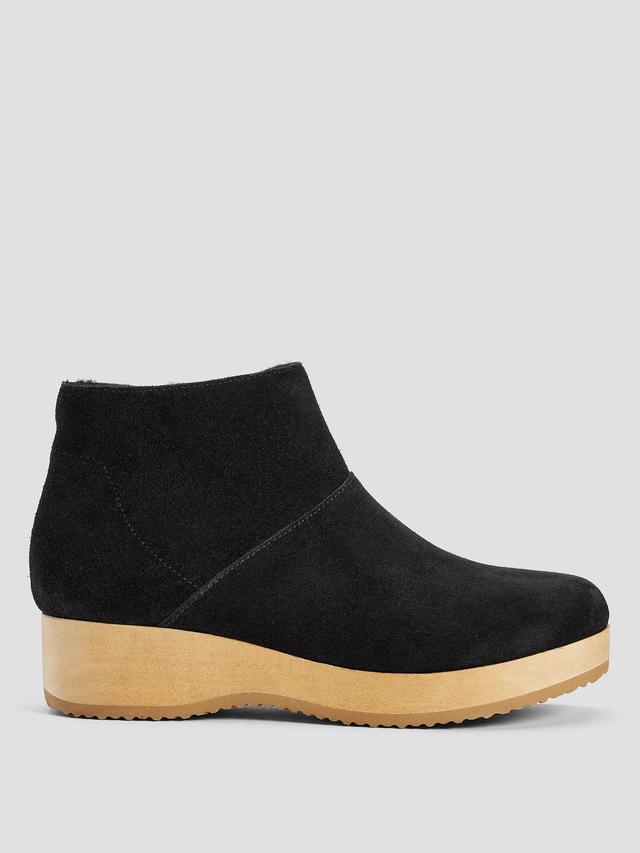 EILEEN FISHER Warm Suede Clog Bootiefemale Product Image