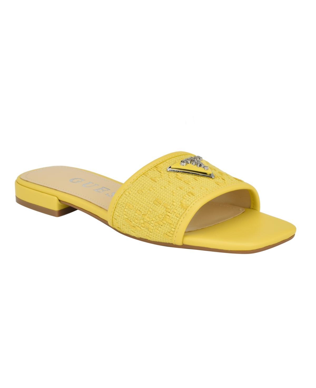 Guess Womens Tamsea One Band Square Toe Slide Flat Sandals product image