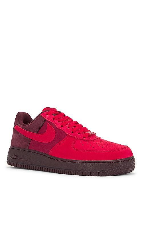 Nike Mens Air Force 1 07 FR - Basketball Shoes University Red/Gym Red/Burgundy Product Image