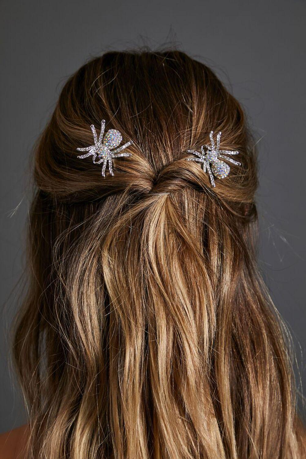 Rhinestone Spider Hair Clips | Forever 21 Product Image