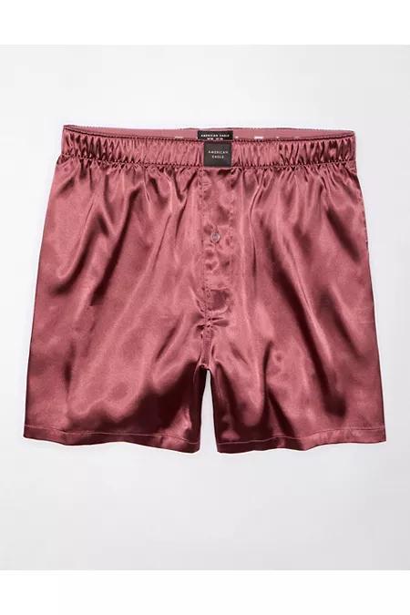 AEO Mens Solid Satin Pocket Boxer Short Men's Product Image