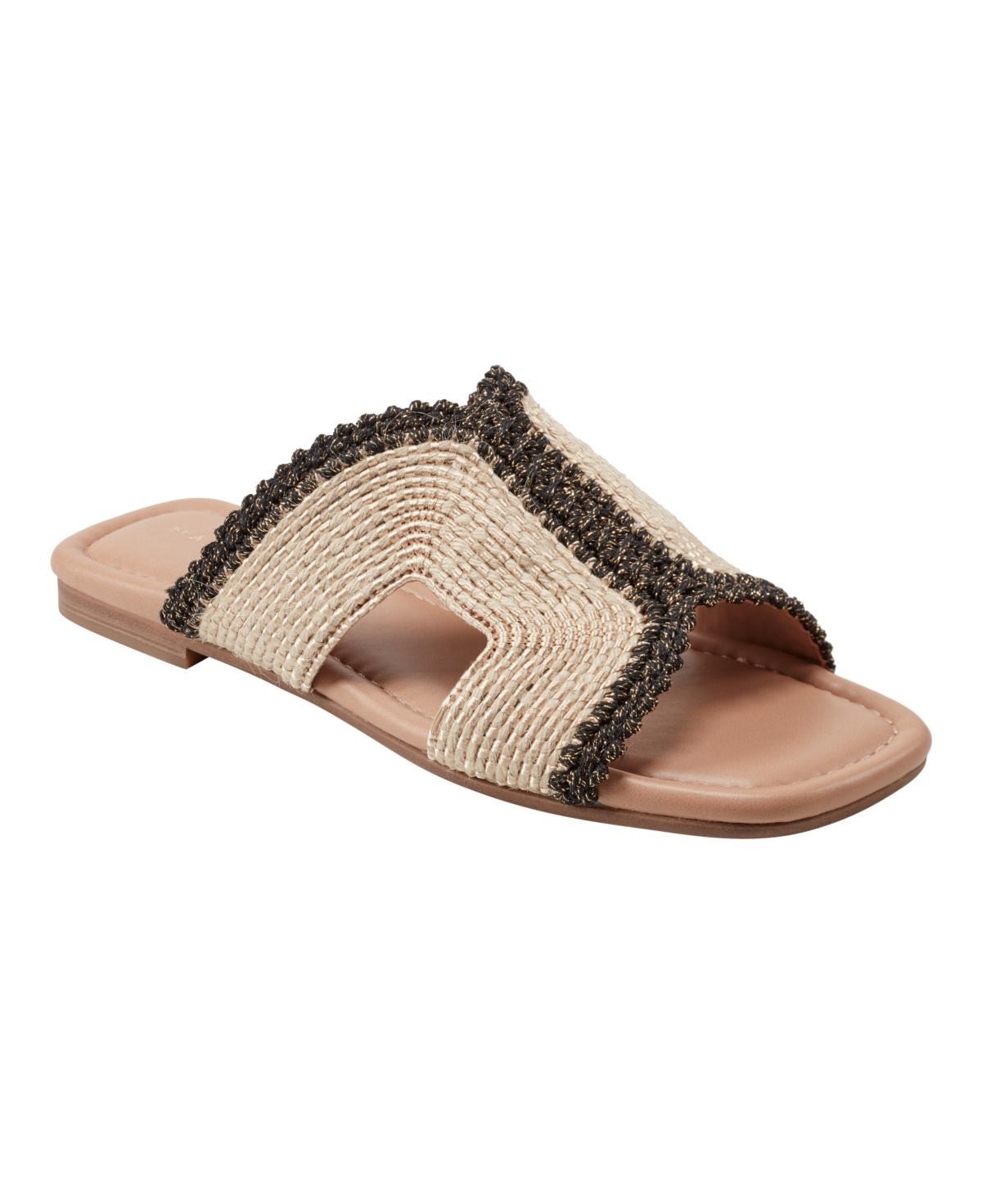 Marc Fisher Ltd. Womens Nashie Square Toe Woven Slide Sandals Product Image