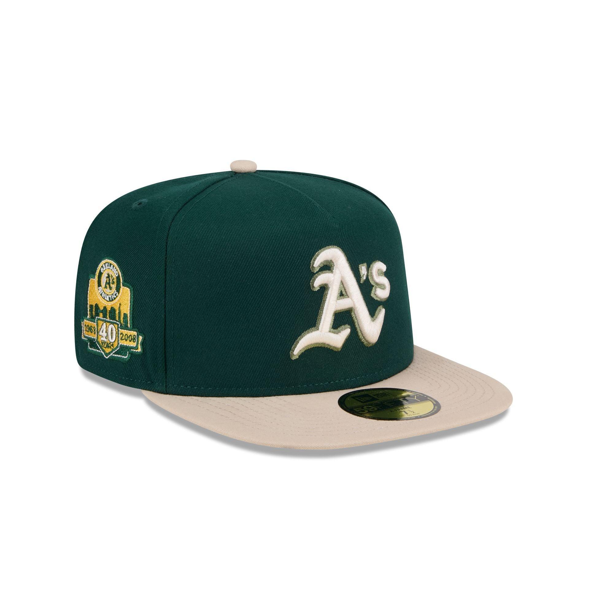 Oakland Athletics Canvas 59FIFTY A-Frame Fitted Hat Male Product Image