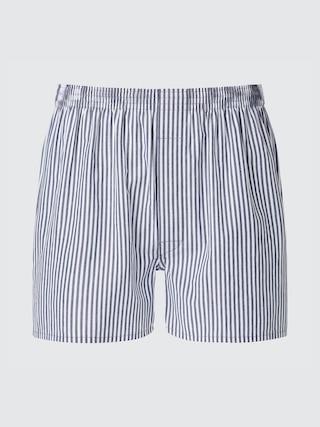 Mens Woven London Striped Trunks Blue 2XL UNIQLO US Product Image