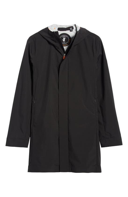 SAVE THE DUCK Dacey Hooded Waterproof Raincoat In Black Product Image