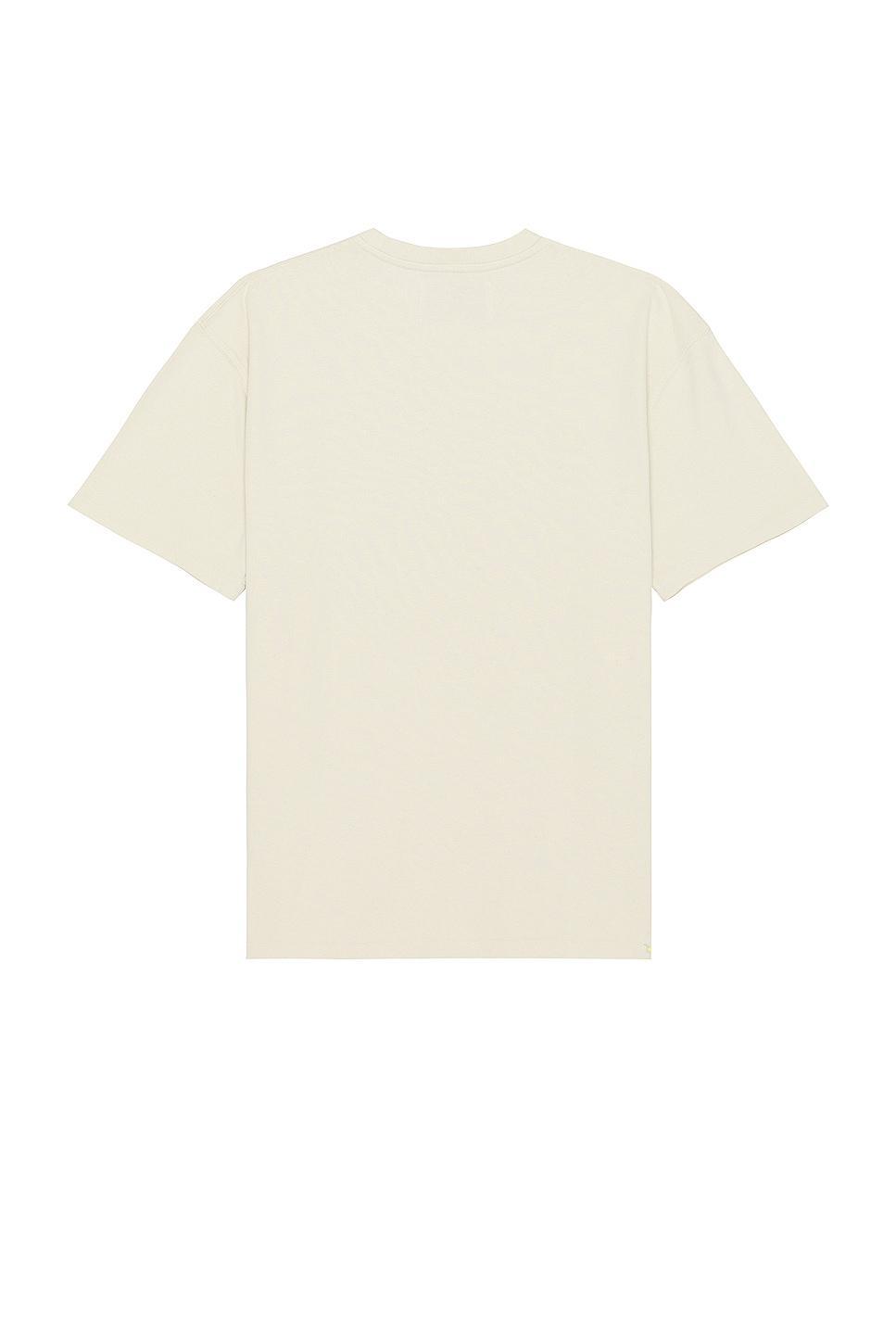 FRAME Vintage Print Short Sleeve Tee in Cream Product Image