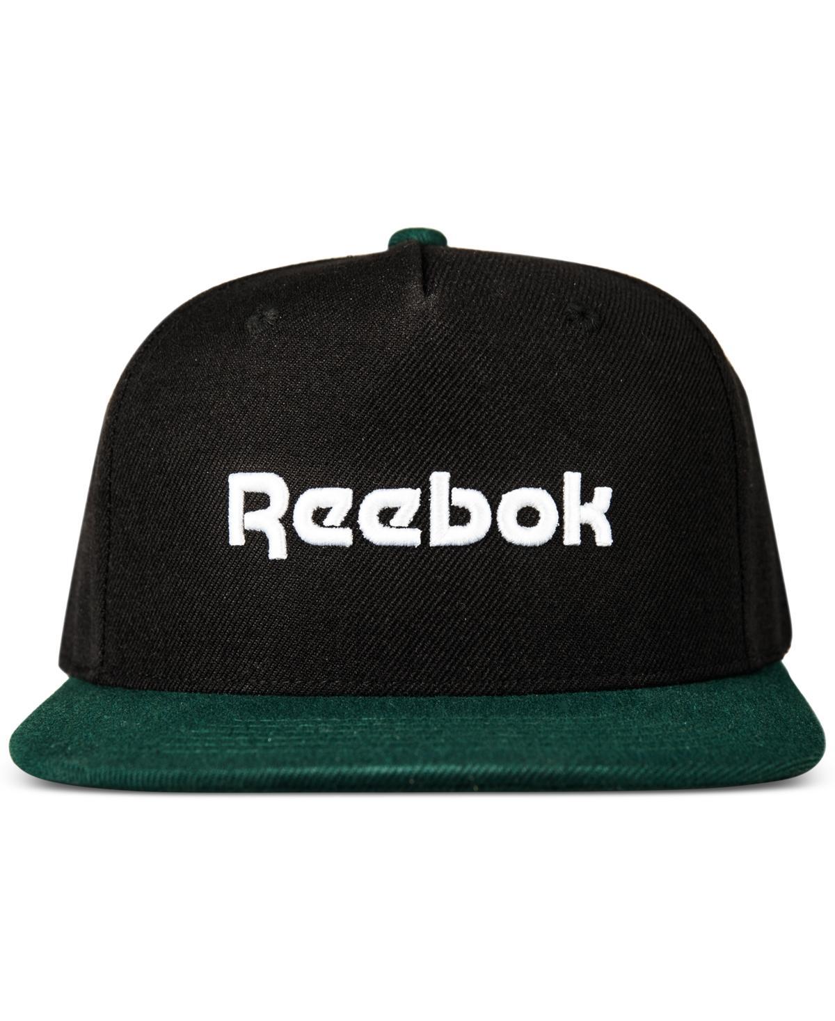 Reebok Mens Logo Embroidered Flat-Brim Snapback Hat Product Image