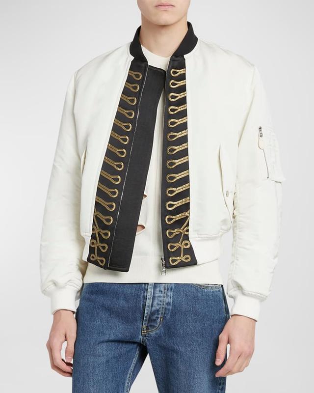 Mens Polyfaille Frogging Bomber Jacket Product Image