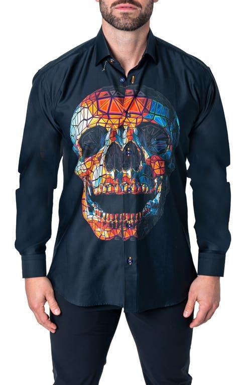 Mens Fibonacci SkullPrizm Sport Shirt Product Image