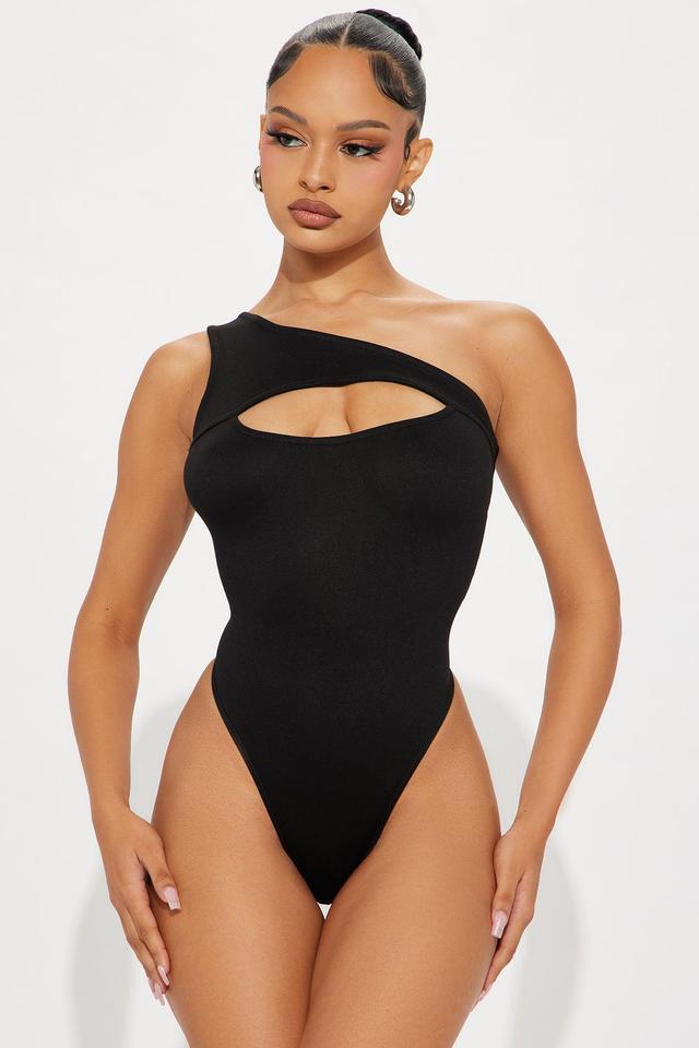 Kamaria Cut Out Bodysuit - Black Product Image