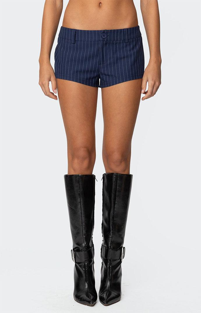 Edikted Women's Harrison Pinstripe Micro Shorts Product Image