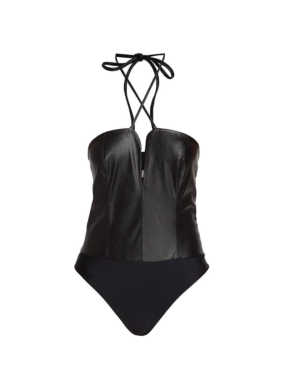 Womens Bambi Halter Bodysuit Product Image