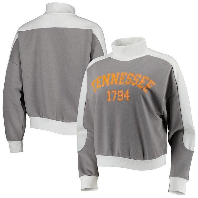 Womens Gameday Couture Gray Tennessee Volunteers Make it a Mock Sporty Pullover Sweatshirt Product Image