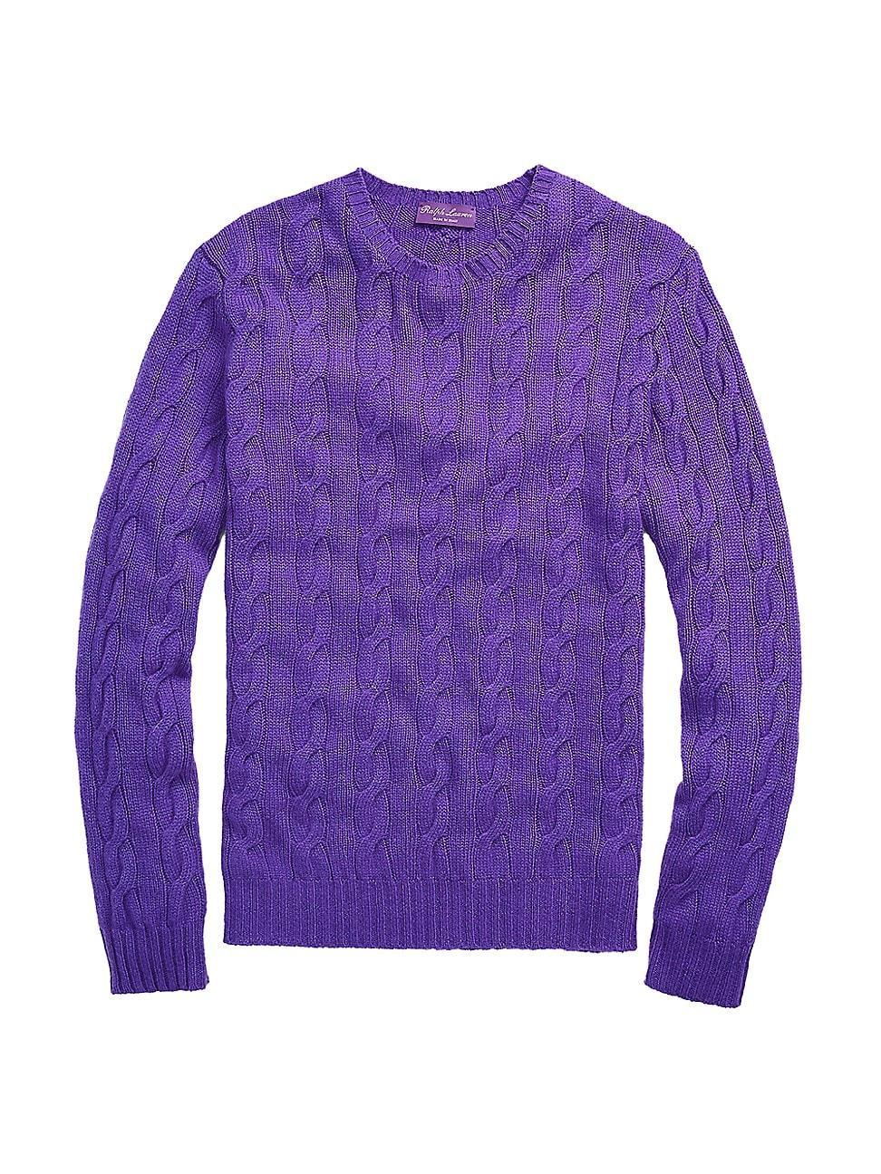 Mens Cableknit Cashmere Sweater Product Image