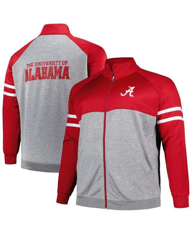 Mens Profile Crimson Alabama Crimson Tide Big & Tall Fleece Full-Zip Jacket Product Image