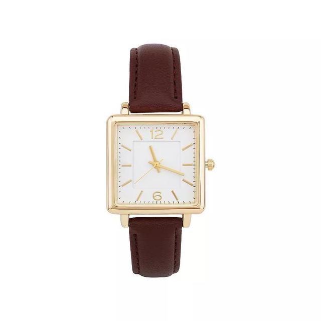 American Exchange Mens Brown Strap Watch, Womens Product Image