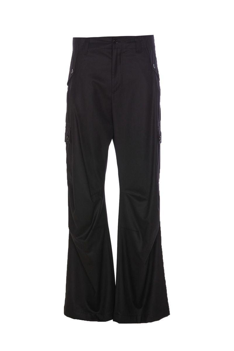 Straight Leg Cargo Trousers In Negro Product Image