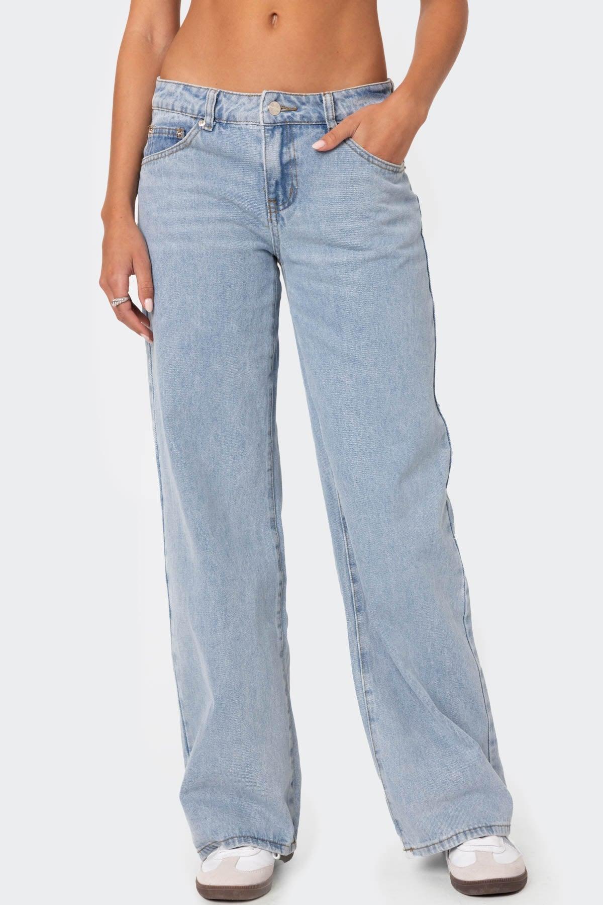 Raelynn Washed Low Rise Jeans Product Image