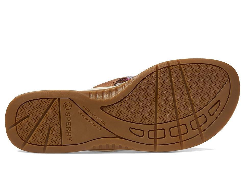 Sperry Parrotfish Rainbow Braid Leather Thong Sandals Product Image