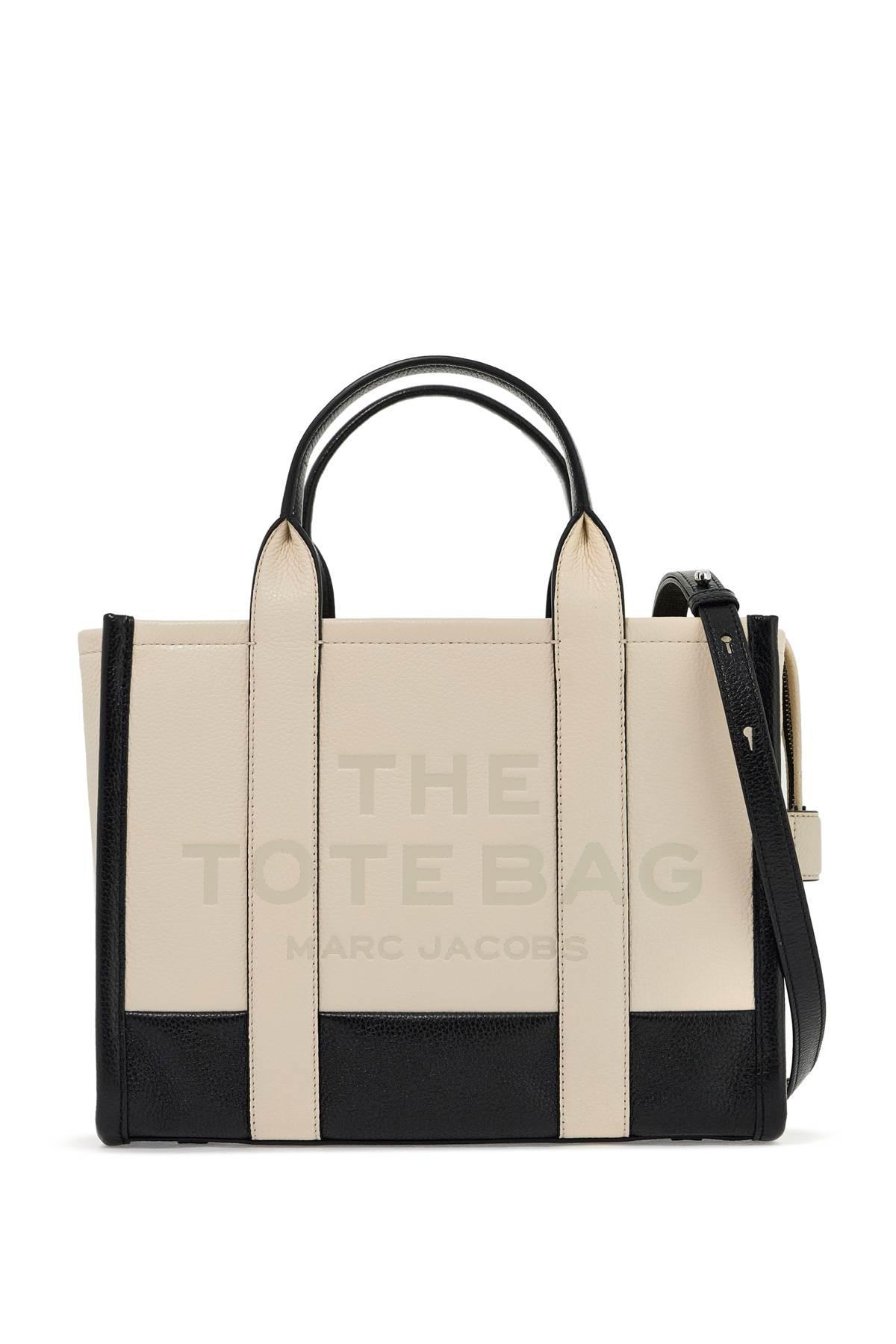 The Colorblock Medium Tote Bag In White Product Image